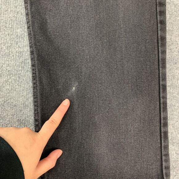 Vintage Levis 505 Jeans Mens 36 Black Denim Regular Straight Cotton Y2K 2002 - Picture 3 of 13